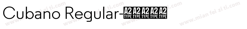 Cubano Regular字体转换